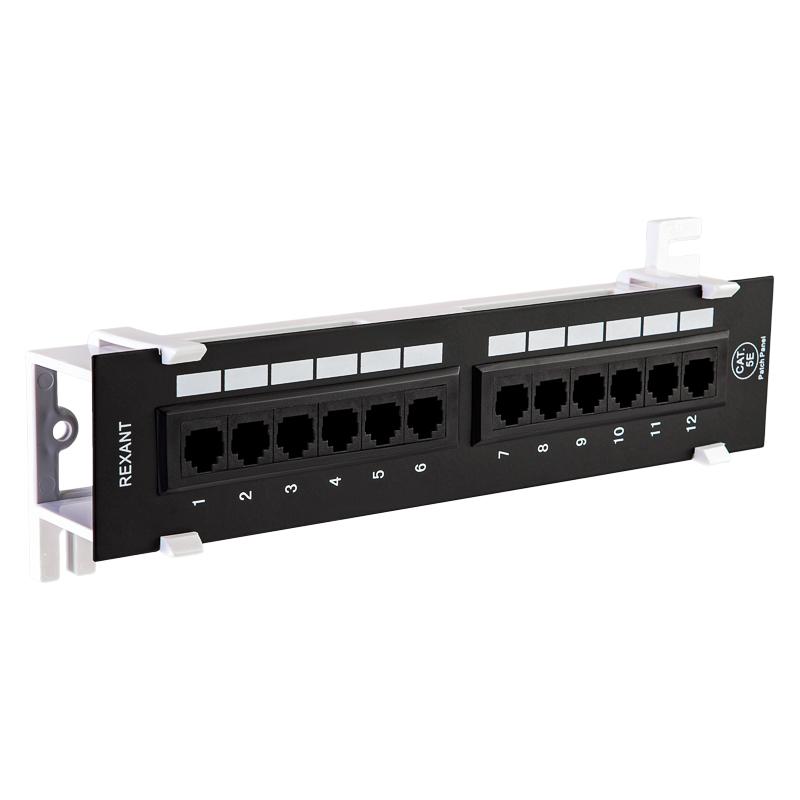 Патч-панель настенная, 12 портов RJ-45, категория 5е | 04-0020 | REXANT — REXANT
