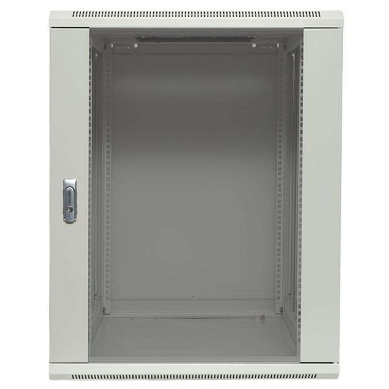 Шкаф настенный 19" TERACOM PRO 15U 600х600 мм дверь стеклянная с замком-ручкой серый|TRP-WLL-1566-40G|EKF — миниатюра 48
