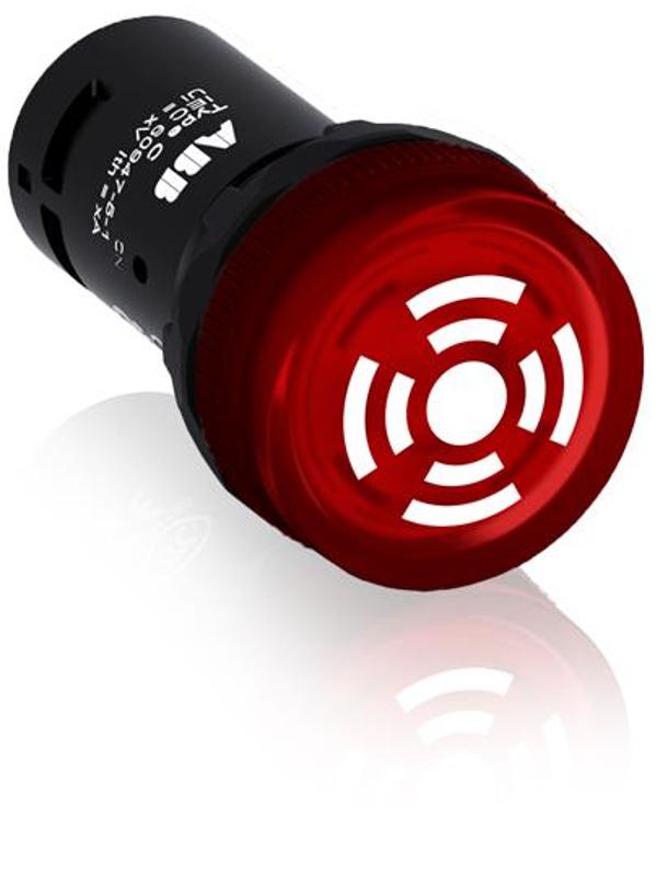 Зуммер CB1-612R с пульсирующим сигналом, с подсветкой, красный, 110-130 В DC|1SFA619600R6121| ABB — ABB