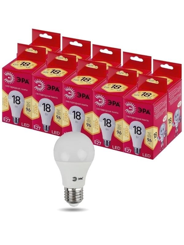 Лампа светодиодная LED A65-18W-827-E27 R (диод, груша, 18Вт, тепл, E27) | Б0051850 | ЭРА — миниатюра 3
