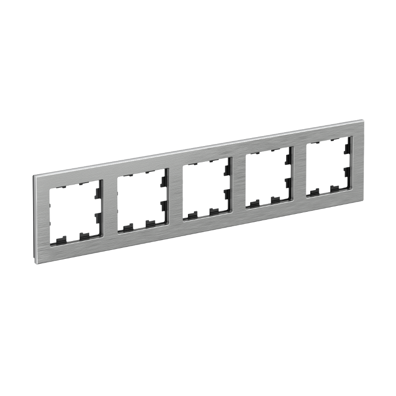 AtlasDesign Nature Металл Серебро Рамка 5-ая | ATN312105 | SE — Systeme Electric