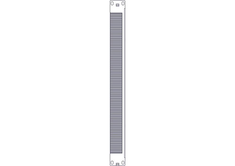 Щеточный уплотнитель Systeme Electric, серия Uniprom, 1U, 2шт, черный | UT8429 | SE — миниатюра 8