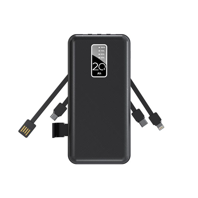 Портативное зарядное устройство Power Bank (аккумуляторная батарея) 20000 mAh, черное | 30-2039 | REXANT — фото 1 | Sento
