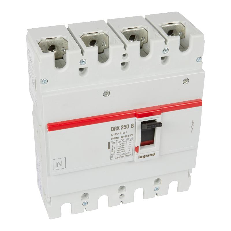 DRX250 термомагнитный 200A 4П 25KA | 027121 | Legrand — Legrand