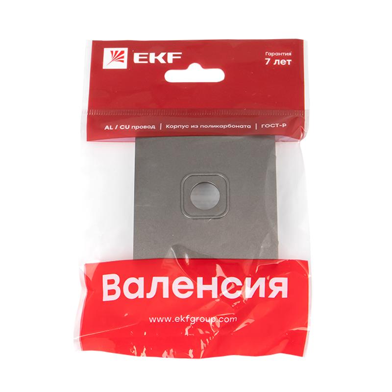 Валенсия лицевая панель розетки TV 1-местная 75Ом 5-862МГц графит EKF PROxima |  ESA00-L-027-60 |  EKF — миниатюра 2