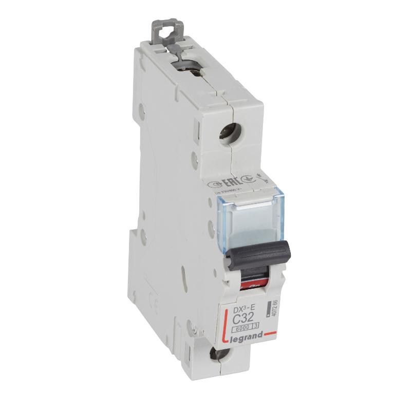 Выключатель автоматический  однополюсный DX3-E 6000 32А C 6кА | 407266 | Legrand — Legrand
