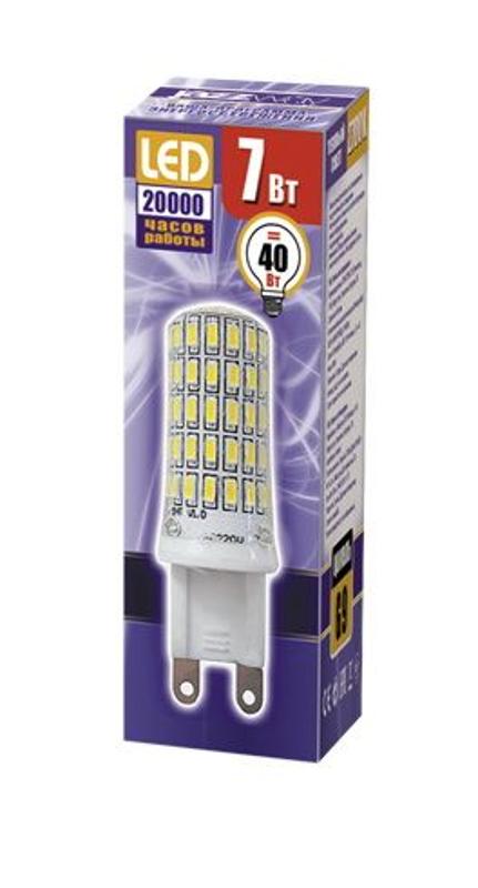 Лампа светодиодная LED 7Вт G9 220В 2700К PLED-G9 капсульная | 1039064B | Jazzway — миниатюра 2