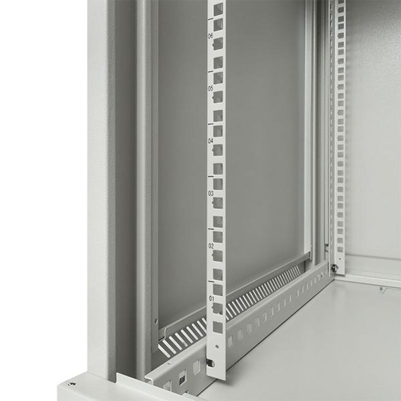 Шкаф настенный 19" TERACOM PRO 15U 600х600 мм дверь стеклянная с замком-ручкой серый|TRP-WLL-1566-40G|EKF — миниатюра 19