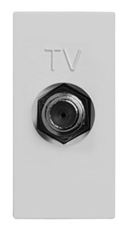 ABB Zenit Серебряный Розетка TV единственная, F-разъем, (1 мод) | N2150 PL  | 2CLA215000N1301 | ABB — ABB