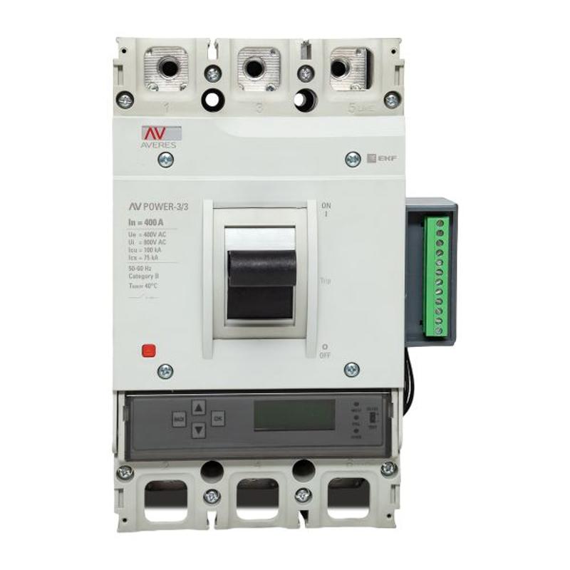 Выключатель автоматический AV POWER-3/3 400А 100kA ETU6.2 AVERES | mccb-33-400H-6.2-av | EKF — миниатюра 5