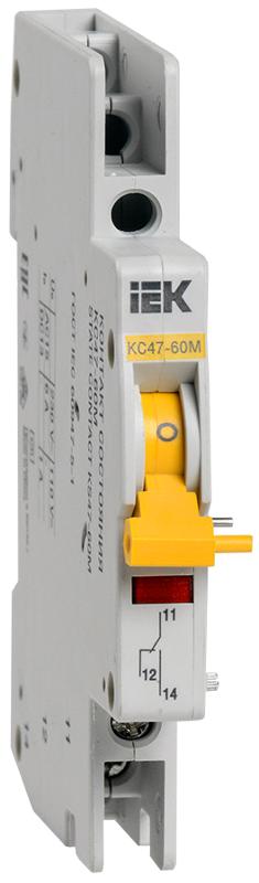 Контакт состояния КС47-60М на DIN-рейку для ВА47-60M | MVA31D-KS-1 | IEK — IEK (ИЭК)