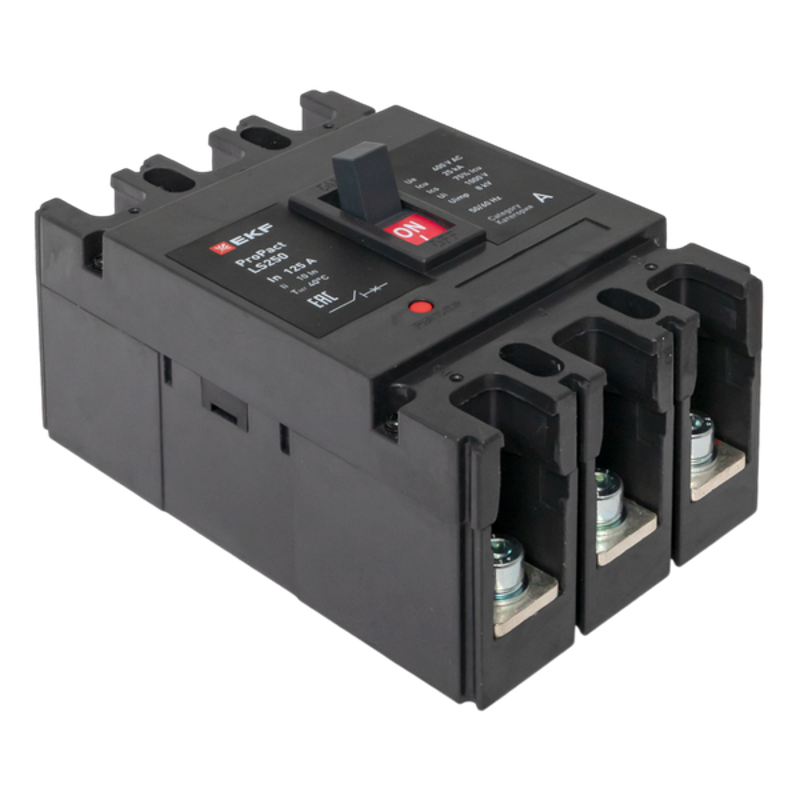 Выключатель автоматический LS250 25кА 3P 125А ProPact | mccb-250-25-3-125-ls | EKF — миниатюра 27