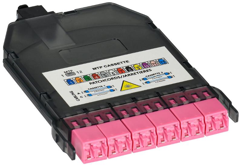 ITK Кассета для кросса выс. пл. OM4 MPOf 6хLC-duplex (12 ОВ) | FCPH-5004-MPOF-012LCD | ITK — ITK