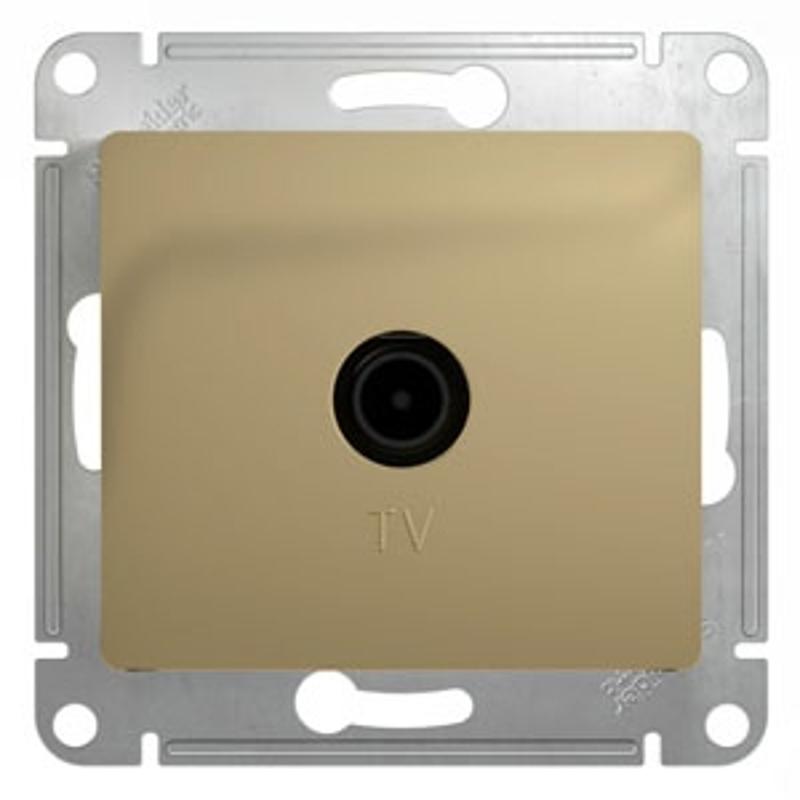 Glossa Титан TV Розетка проходная 4DB | GSL000492 | SE — Systeme Electric