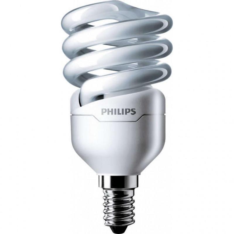 Лампа энергосберегающая КЛЛ Tornado T2 8y 12W WW E14 220-240V | 929689381502 | PHILIPS — Philips