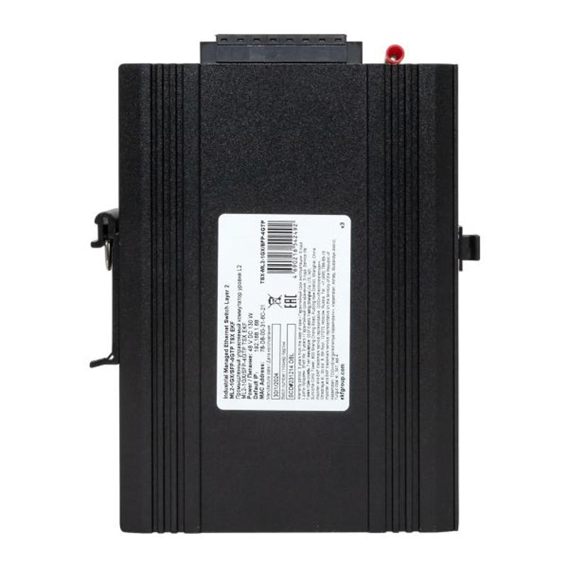 Промышленный управляемый коммутатор уровня L2 ML2-1GX/SFP-4GTP, 1 порт 1000Base-X SFP, 4 порта 10/100/1000Base-T(X) RJ45 c PoE, монтаж на динрейку TSX — миниатюра 23