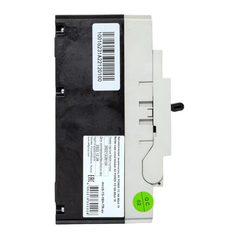 Выключатель автоматический AV POWER-1/3  16А 80kA TR AVERES | mccb-13-16H-TR-av | EKF — миниатюра 14
