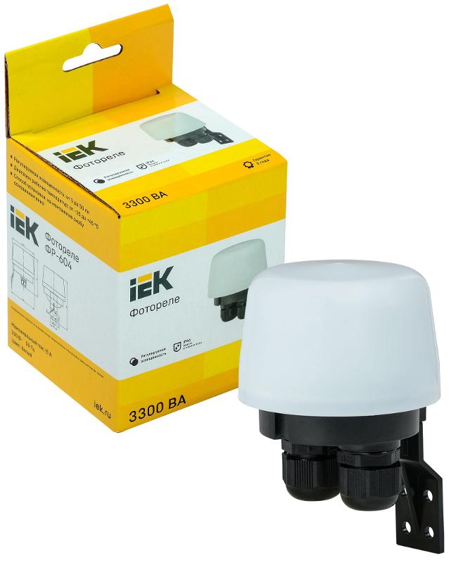 Фотореле ФР 604 макс. нагрузка 3300ВА IP66 белый | LFR20-604-3300-K01 | IEK — миниатюра 2