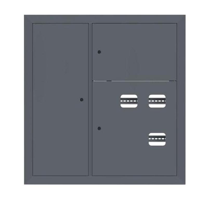 Щит этажный 3 кв. слаботочка слева RAL7024 (1000х950х150)  PROxima |mb29-v-3z-ral7024| EKF — EKF