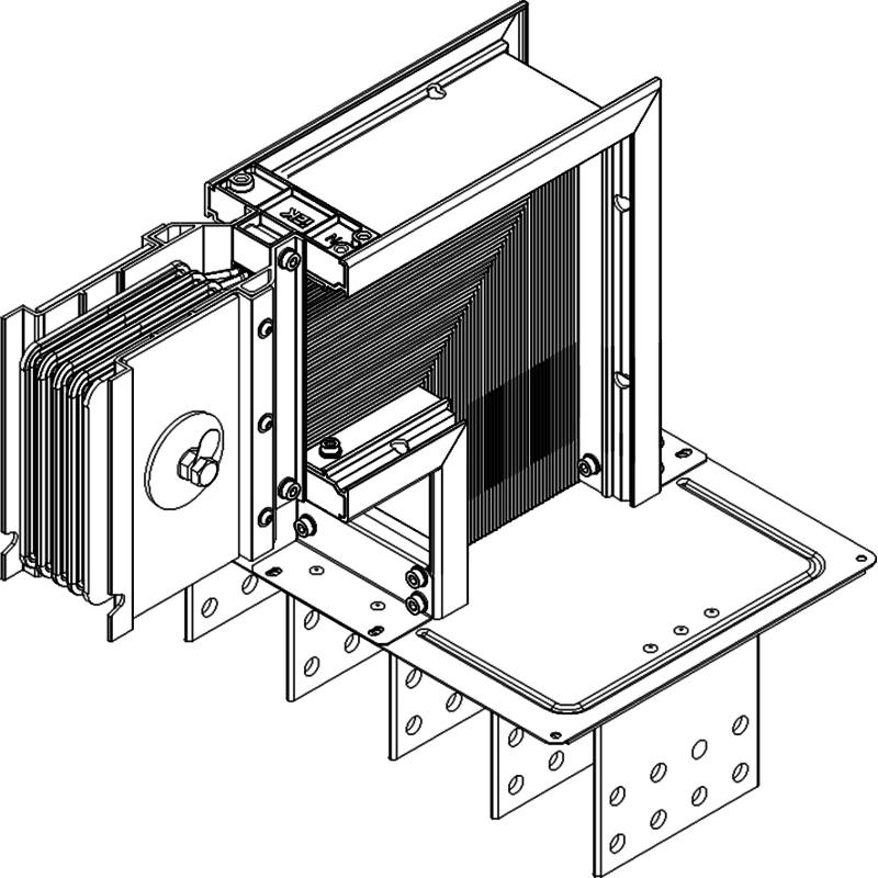 Секц. флан. вверх Тип1 1250А Al 3L+N+PER IP55 тран. IEK | LB-1250A4-35-F-FU1 | IEK — IEK (ИЭК)