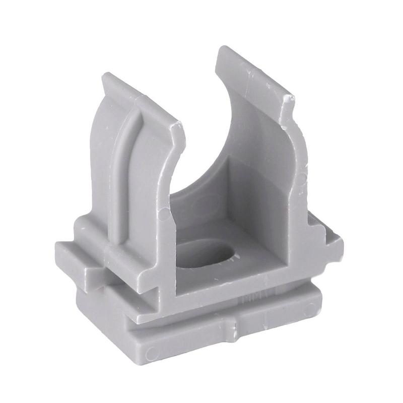 Крепеж-клипса для ручного монтажа d16 мм (10 шт) серая -Plast| derj-z-16sn-r | EKF — EKF