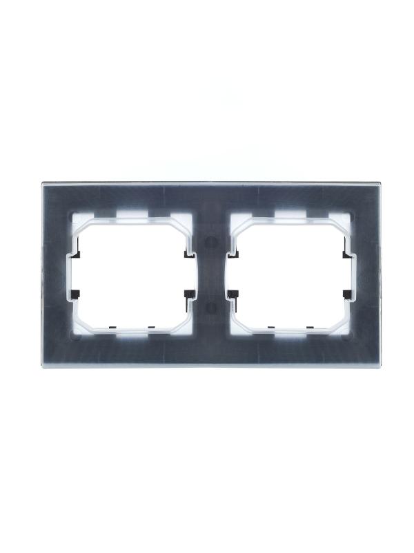BRITE Рамка 2-ая IP44 РУ-2-БрС-44 сталь | BR-M22-44-K46 | IEK — миниатюра 4