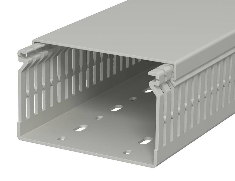 Распределительный кабельный канал LK4 N 60x100x2000 мм (ПВХ,серый) (LK4 N 60100) | 6178211 | OBO Bettermann — OBO Bettermann
