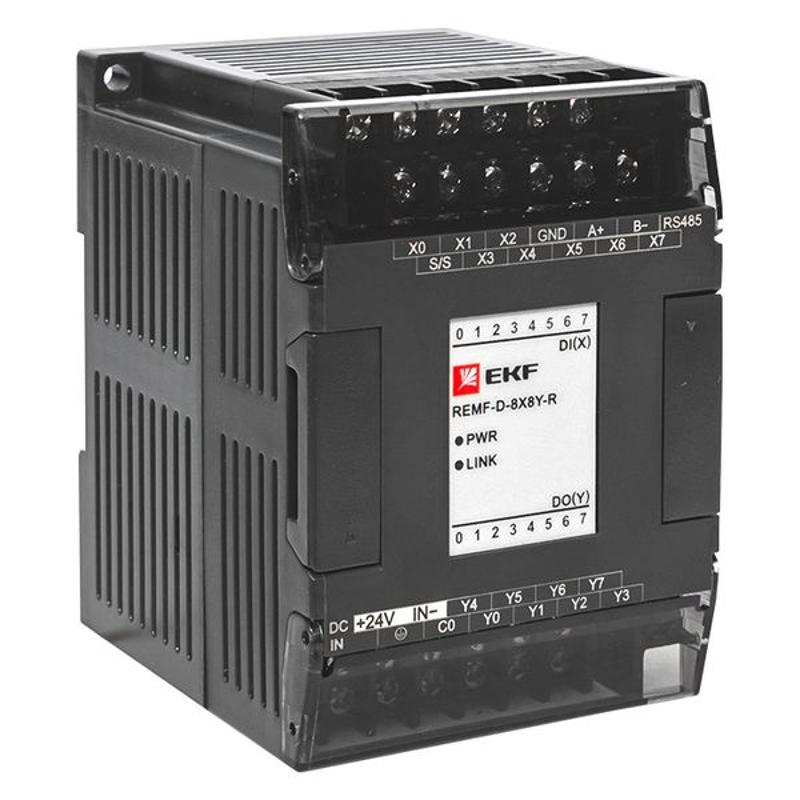 Модуль дискретного в/в REMF 8/8 PRO-Logic | REMF-D-8X8Y-R | EKF — миниатюра 1