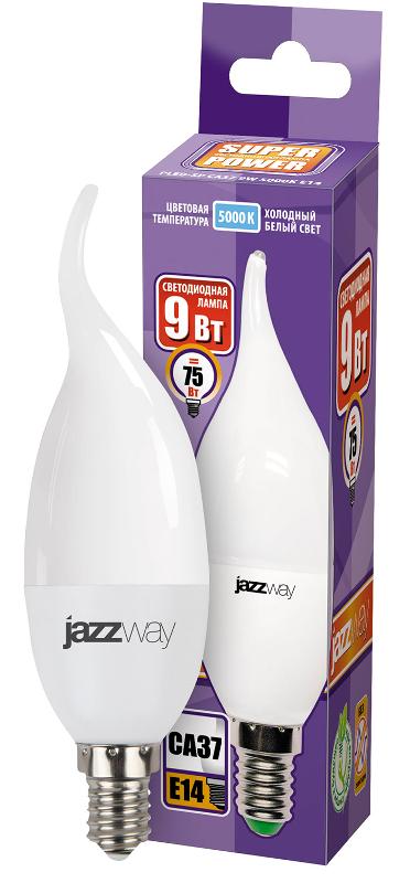Лампа светодиодная LED 9Вт E14 230В 5000К PLED- SP CA37 | 2859549A | Jazzway — миниатюра 2