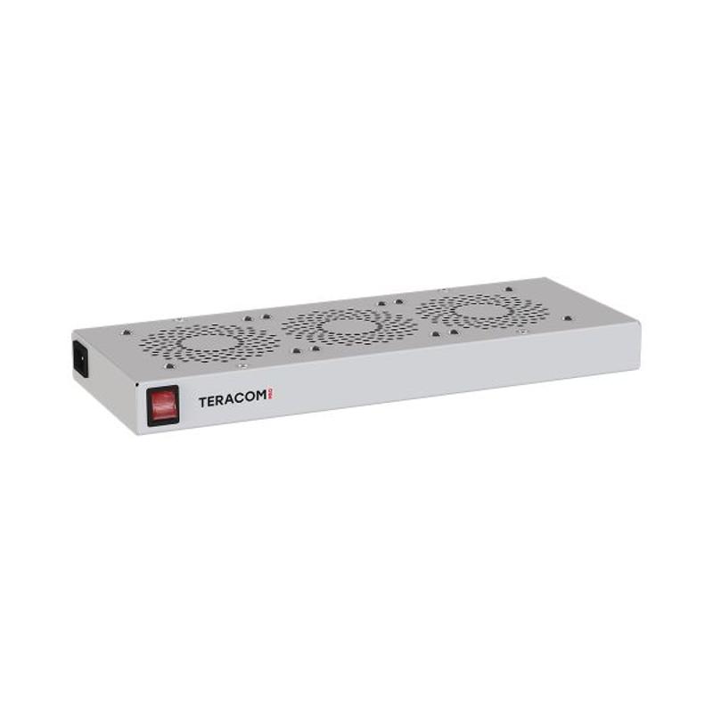Блок охлаждения TERACOM PRO 3 вентилятора с выключателем и термостатом NO серый | TRP-FN-31TNO-GR | EKF — EKF