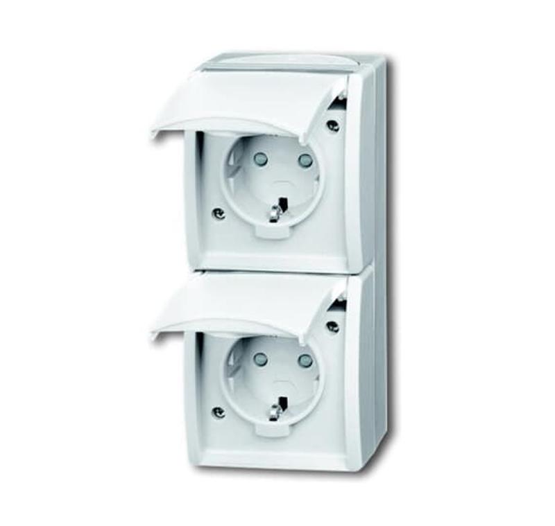 Розетка SCHUKO 2я,SM,ocean,а.бел. | 2CKA002084A0722 | ABB — ABB