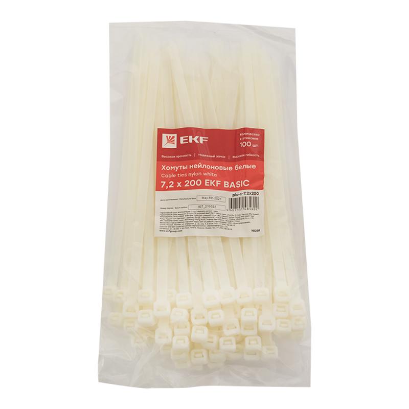 Хомут нейлоновый 7,2х200 (уп./100шт) EKF Simple | plc-c-7.2x200 | EKF — миниатюра 4