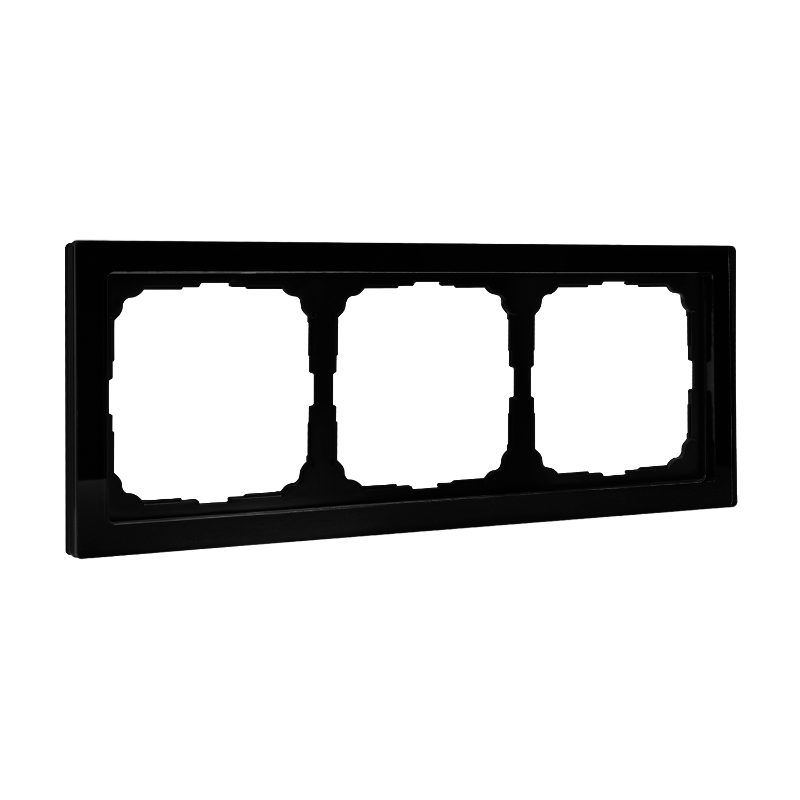 ArtGalery Pure Черный Рамка 3-постовая , органическое стекло | GAL321003 | SE — Systeme Electric