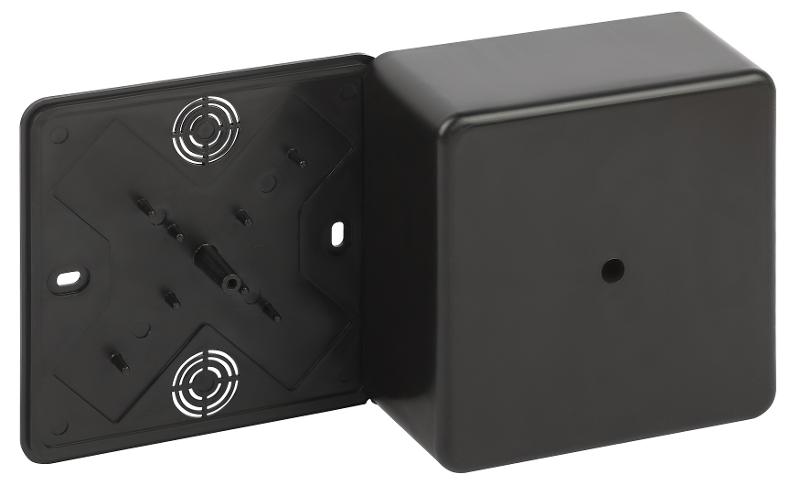 Распаячная коробка  BS-B-100-100-50 100х100х50мм без клеммы черная IP40 BS-B-100-100-50 | Б0061805 | ЭРА — миниатюра 3