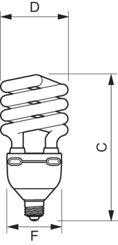 Лампа энергосберегающая КЛЛ  Tornado High Lumen 45W WW E27 | 929676005701 | PHILIPS — миниатюра 2