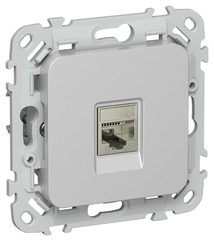 FLITE Розетка компьютерная RJ45 кат.5Е STP РК5е-1-1-ФлА алюминий | FI-K11-1-K47 | IEK — IEK (ИЭК)