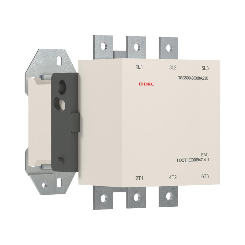 Магнитный контактор DSC500-3C00A230 500А 250кВт (AC3)  кат 220В AC | DSC500-3C00A230 | DKC — миниатюра 1