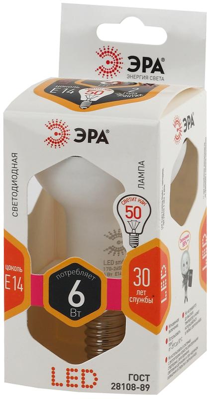 Лампа светодиодная LED R50-6W-827-E14 | Б0028489 | ЭРА — миниатюра 4