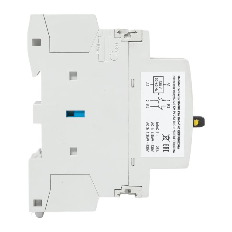 Контактор модульный КМ РУ 25А 1NO+1NC (1 мод.) EKF PROxima | km-1m-25-11 | EKF — миниатюра 14