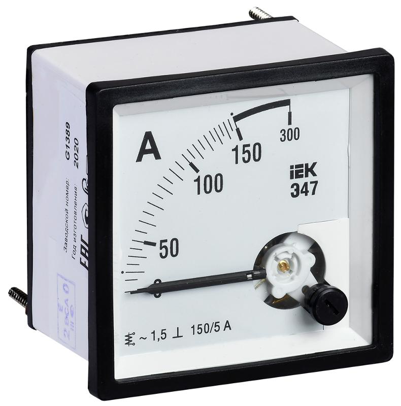 Амперметр Э47 150/5А кл. точн. 1,5 96х96мм | IPA20-6-0150-E | IEK — IEK (ИЭК)