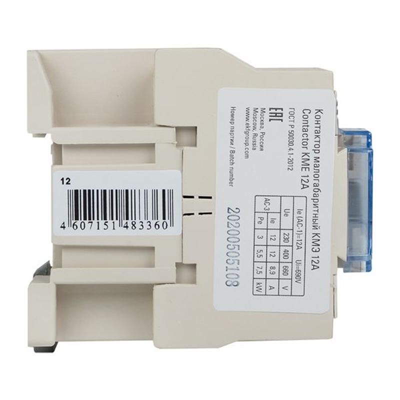 Контактор малогабаритный КМЭ 12А 380В 1NO EKF PROxima | ctr-s-12-380 | EKF — миниатюра 15