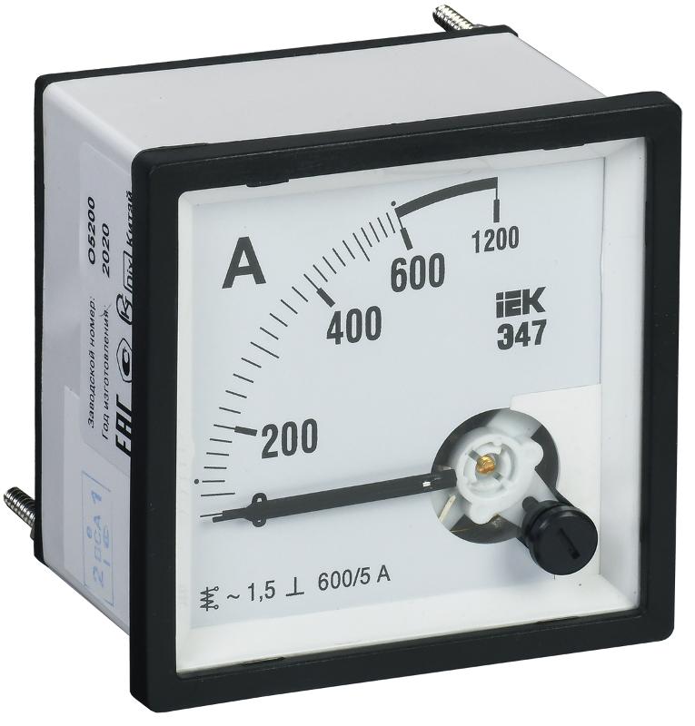 Амперметр Э47 600/5А кл. точн. 1,5 96х96мм | IPA20-6-0600-E | IEK — IEK (ИЭК)