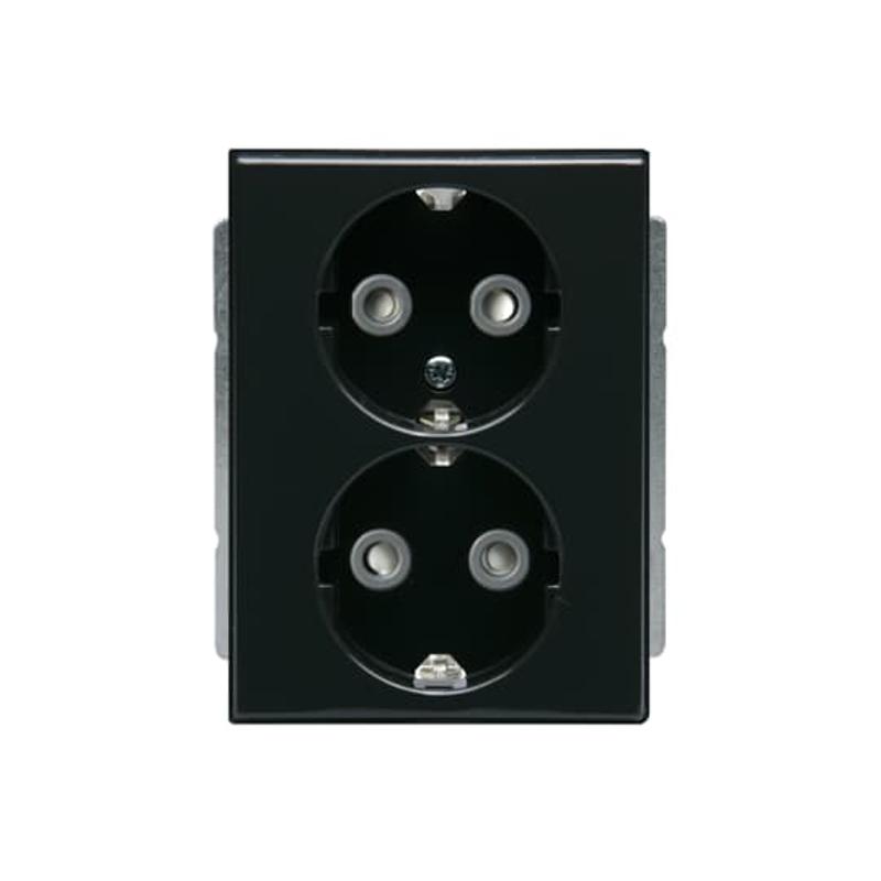 Розетка Double Shuko 16А 230В Impressivo, антрацит | 302EUC-81  | 2TKA00000440 | ABB — ABB