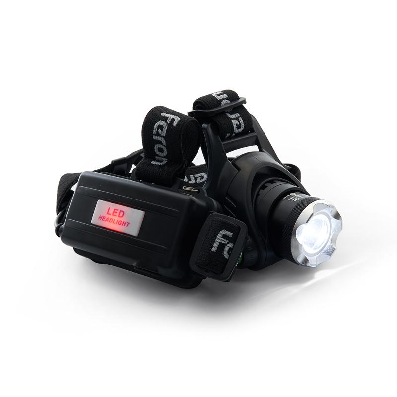 Фонарь налобный светодиодный аккумуляторный 5W, IP44, пластик/алюминий, TH2305 | 41709 | FERON — миниатюра 8