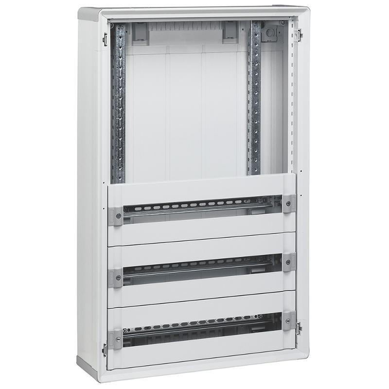 Распределительный шкаф с пластиковым корпусом XL3 160 - для мод. оборудования с дополнительным пространством - 3 рейки | 020095 | Legrand — Legrand