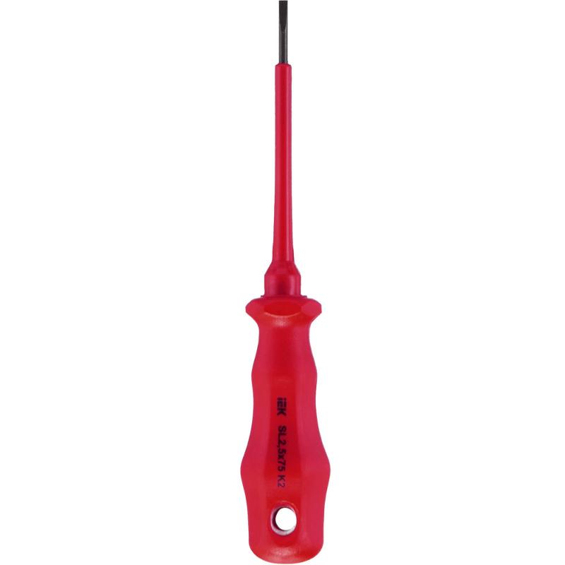 Отвертка диэлектрическая SL2,5х75 K2 ARMA2L 3 | A2L3-SC30-K2-SL-25-075 | IEK — миниатюра 4