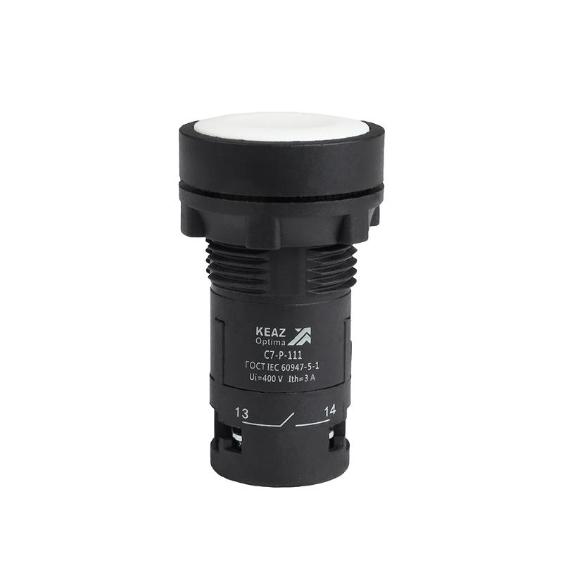 Кнопка OptiSignal Compact D22 C7-P-111 белая 1НО+1НЗ XB7NA15 | 362042 | КЭАЗ — КЭАЗ (Курский электроаппаратный завод)