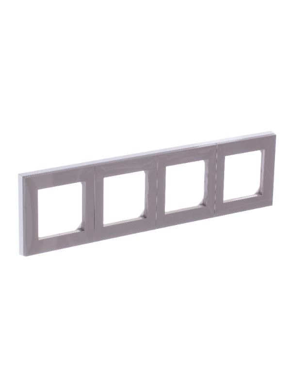 ABB Levit Кофе макиато / белый Рамка 4-ая | 3901H-A05040 18W | 2CHH015040A6018 | ABB — миниатюра 2
