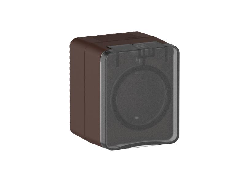 AtlasDesign Profi54 Коричневый О/У Розетка с заземлением со шторками 16А 250В | ATN546045 | SE — Systeme Electric