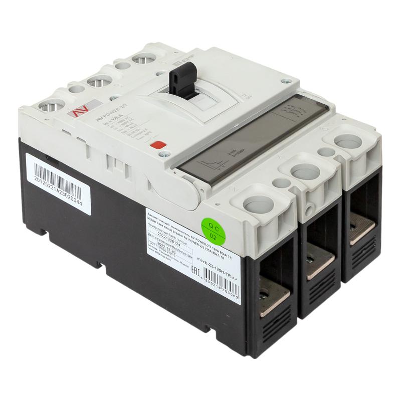 Выключатель автоматический AV POWER-2/3 125А 80kA TR AVERES | mccb-23-125H-TR-av | EKF — миниатюра 15